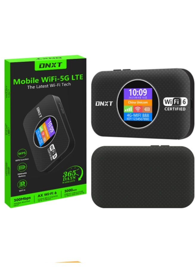 DN 4G/5G Router LTE Wi-Fi Hotspot Device Pocket-sized Portable/Mobile Travel-Friendly/Plug-and-Play (Black) - Image 1