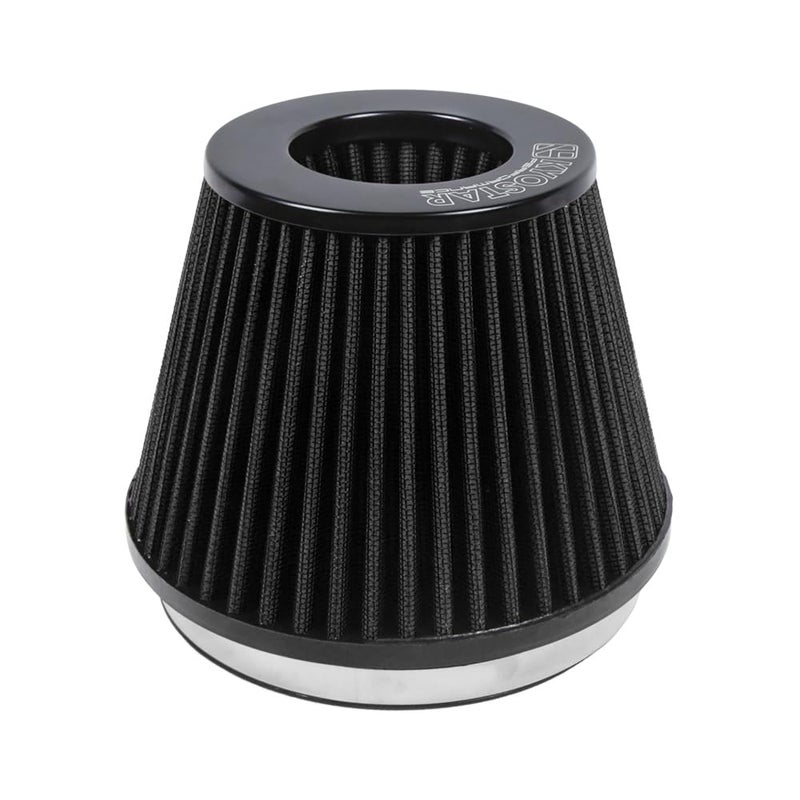 Kyostar 6 Inch 152mm Neck High Flow Inlet Cold Air Intake Cone Replacement Dry Air Filter Black