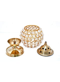 Hashcart Hashcart Brass Akhand Pooja Diya for Diwali - Akhand Jyot Diwali Dia - Puja Kutthu Vilakku Deepam Kodiyu Dewali Decoration Tea Light Holder - Crystal Oil Lamp -  - Image 3