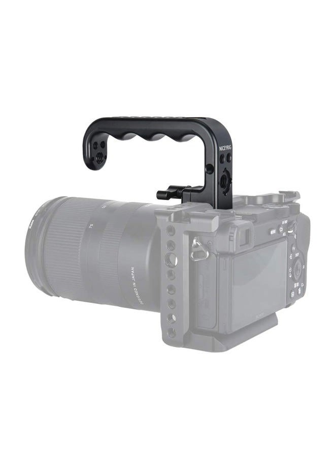 NICEYRIG Quick Release DSLR NATO Handle, Ergonomic Top Grip with 1/4'' 3/8'' ARRI Thread, Applicable for Kinefinity Red Cinema Cameras - 393 - Image 4