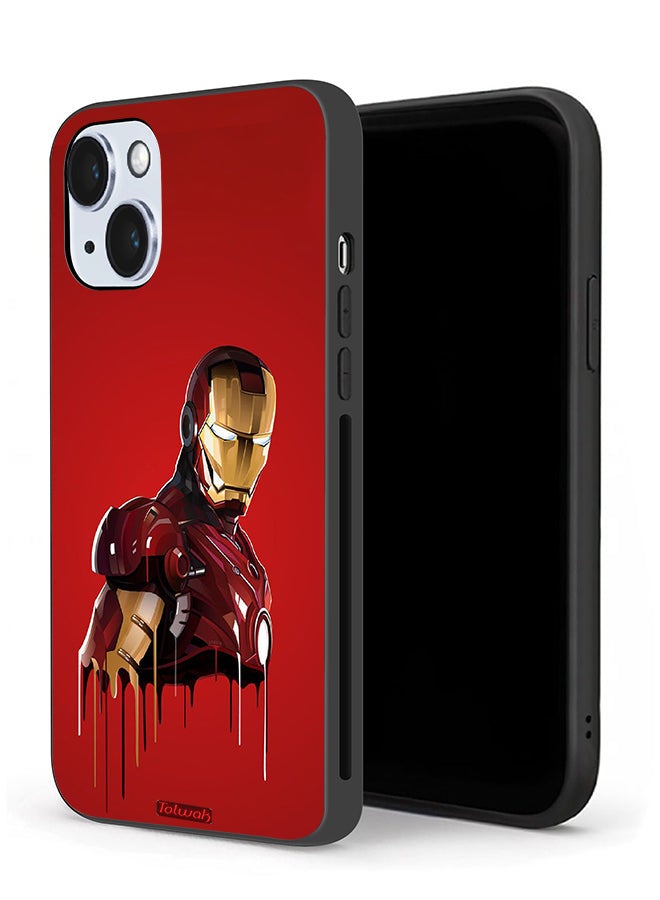 Tolwak Apple iPhone 14 Plus Protective Case Iron Man Art - Image 1