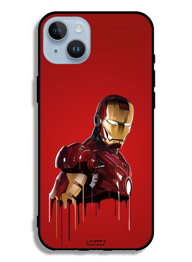 Tolwak Apple iPhone 14 Plus Protective Case Iron Man Art - Image 2