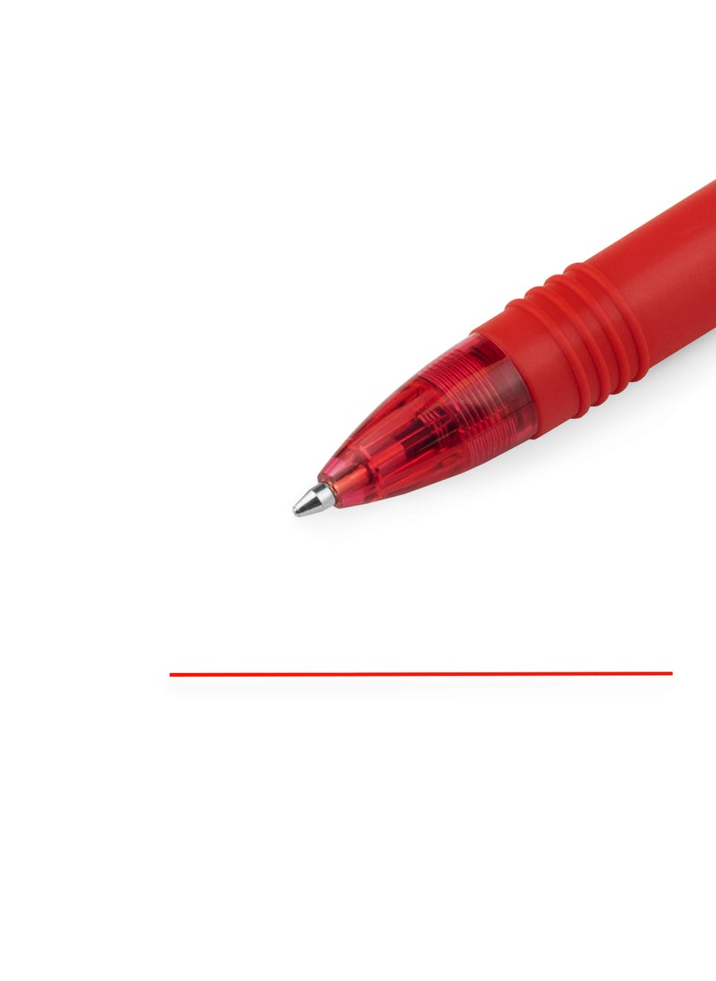 ZEBRA Zebra Z-Grip Smooth Mini Retractable Ballpoint Pens - 1.0mm - Red - Pack of 12  - Image 3