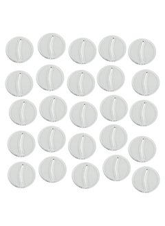 LITKO LITKO Paper Miniature Bases | Slotted Paper Figure Holder | Compatible with Dungeons and Dragons | Game Card Stands (3mm Clear Acrylic, 25mm)  - Image 1