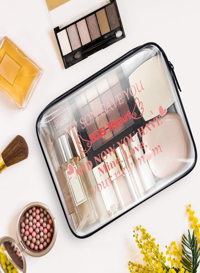 هدية للعروس من حماتها: حقيبة مكياج، هدايا للكنة من حماتها: حقيبة مستحضرات تجميل شفافة، هدايا إضافية للابنة من الأم الجديدة: هدية عيد ميلاد، هدية زفاف، هدية خطوبة للكنة: حقيبة أدوات تجميل - Image 4