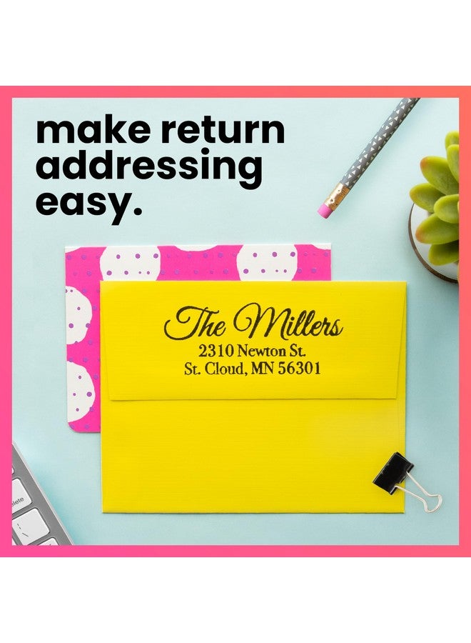 ExcelMark Personalized Return Address Stamp - Custom Self Inking Rubber Stamp (Medium) - Image 5