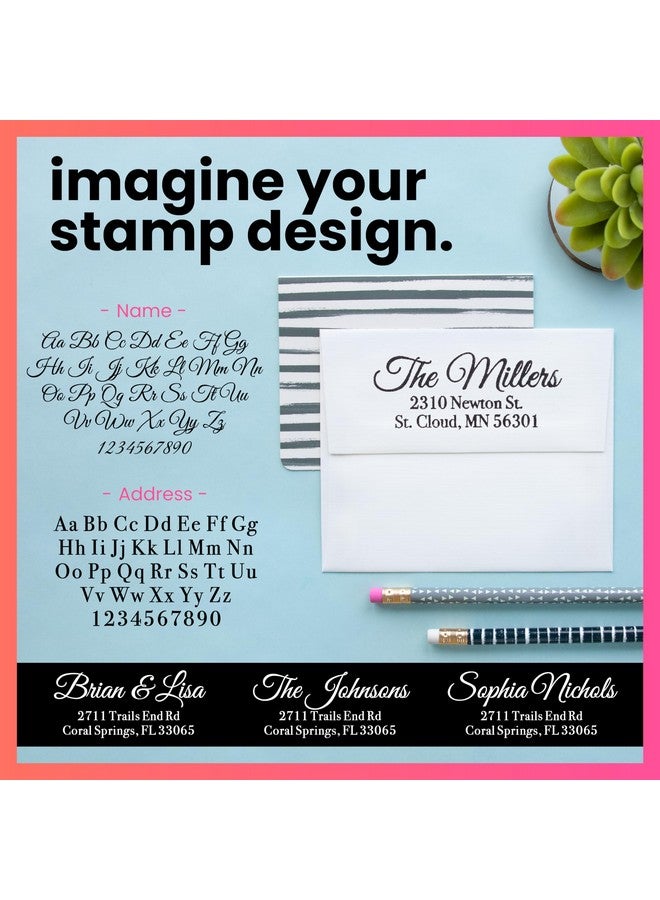 ExcelMark Personalized Return Address Stamp - Custom Self Inking Rubber Stamp (Medium) - Image 2