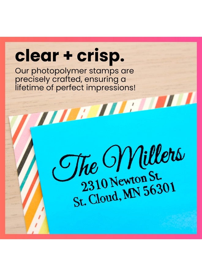 ExcelMark Personalized Return Address Stamp - Custom Self Inking Rubber Stamp (Medium) - Image 4