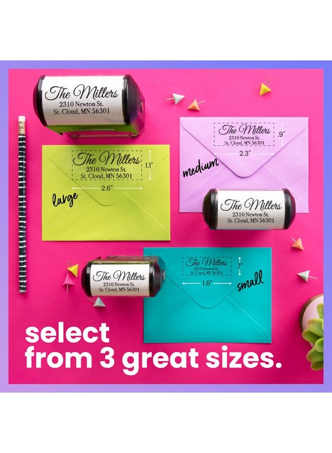 ExcelMark Personalized Return Address Stamp - Custom Self Inking Rubber Stamp (Medium) - Image 3