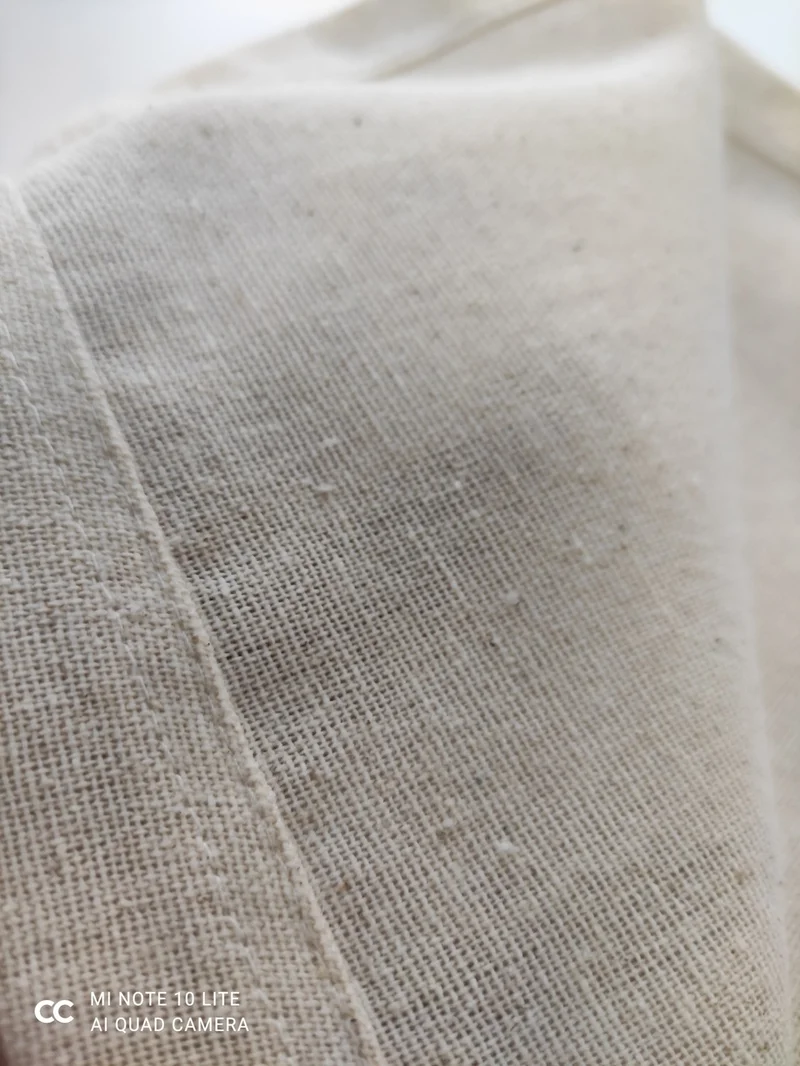 ويلستيل 2-Piece Plain Linen Fabric Authentic Decorative Throw Pillow Cover Natural NATUREL-40 x 40 cm