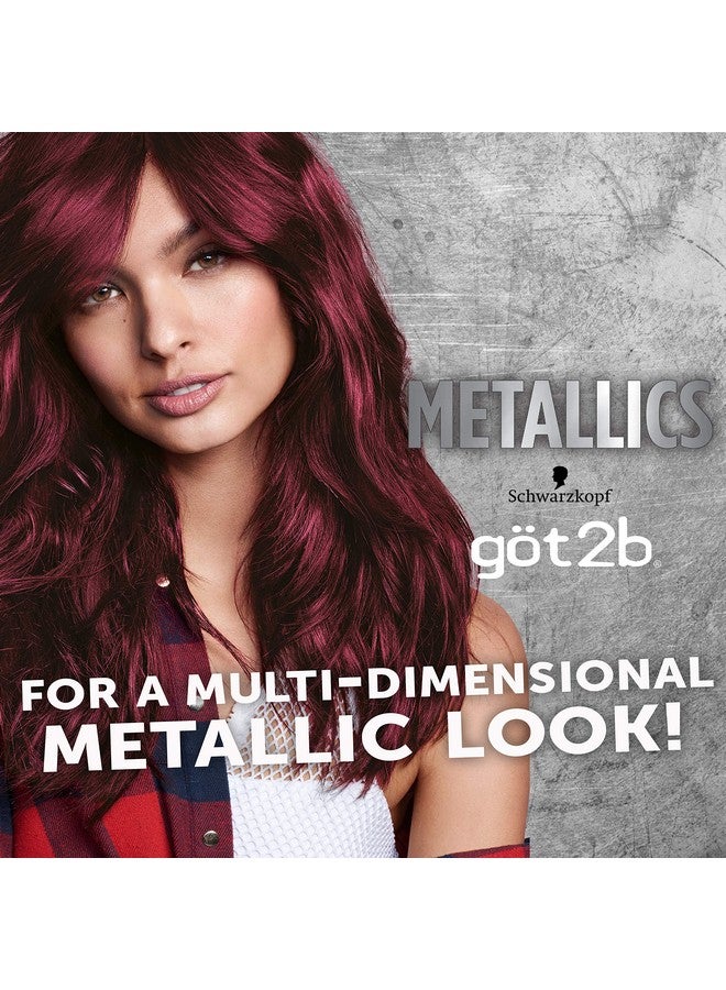 Got2b صبغة شعر دائمة ميتاليك من شوارزكوف Got2B M68 روبي داكن - Image 3
