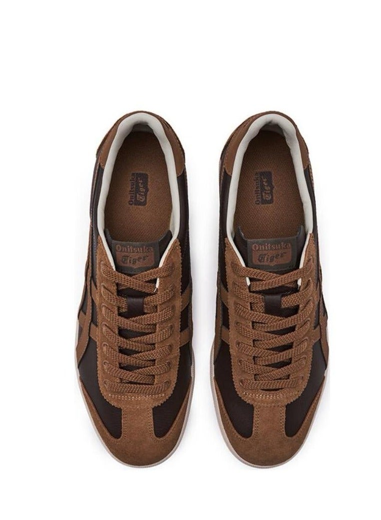 Onitsuka Tiger Tokuten Casual Colorblock Sneakers Khaki Dark Brown - Image 3