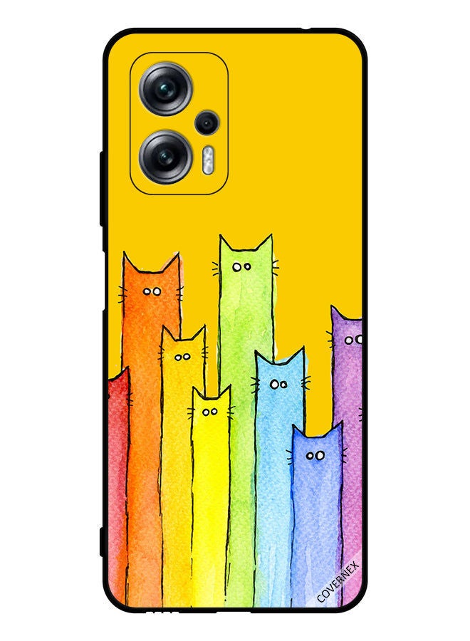 Covernex Protective Case Cover For Xiaomi Redmi Note 11T Pro Cat Puppet Art - Image 1