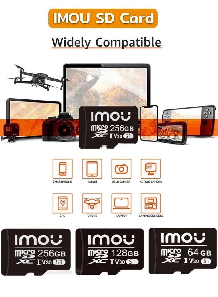 IMOU 256GB microSD memory card (UHS-I, SDHC, 10/U3/V30, 95/38)