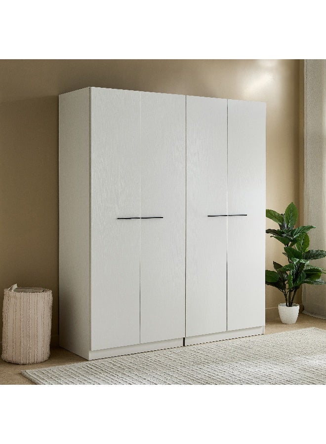 Home Box Reva 4-Door Wardrobe in White - Image 1