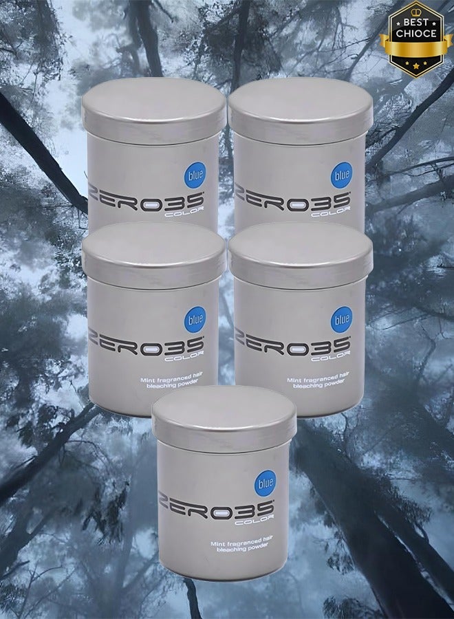 zero35 5 Pieces Mint Fragranced Hair Bleaching Powder 500ml - Image 1