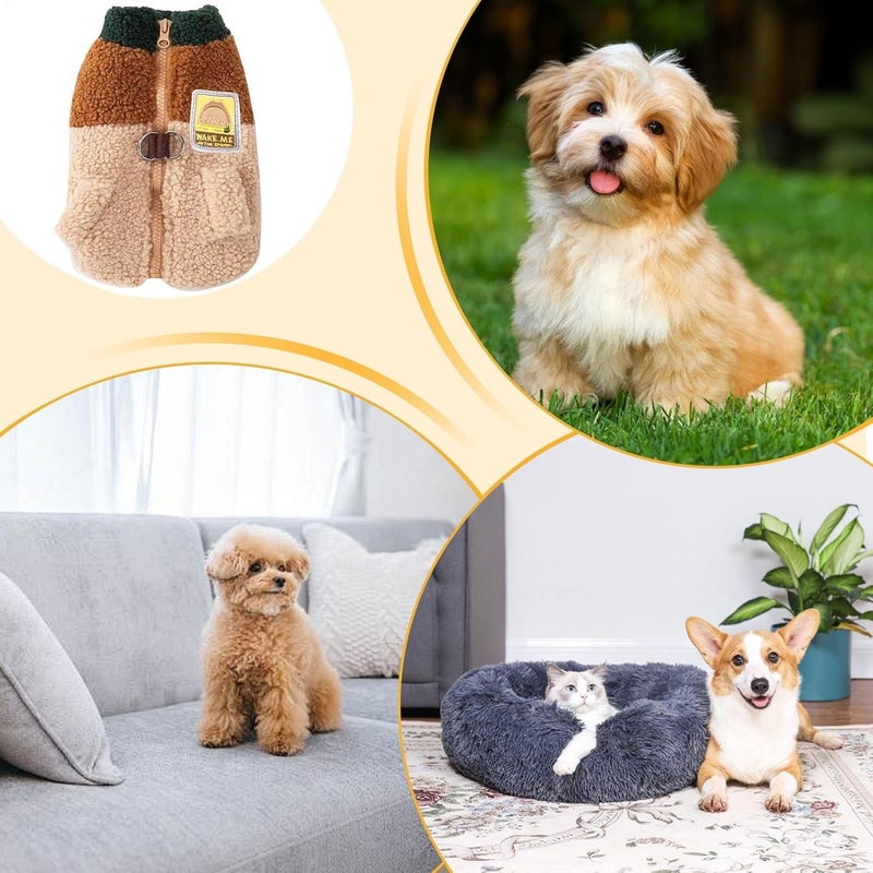 Dog Clothes | Cold Protection Machine Washable,Pet Clothing Dog Sweater,for Photography Party Festive Show Parade Family Gathering Fall Winter Walking Travel - Image 4