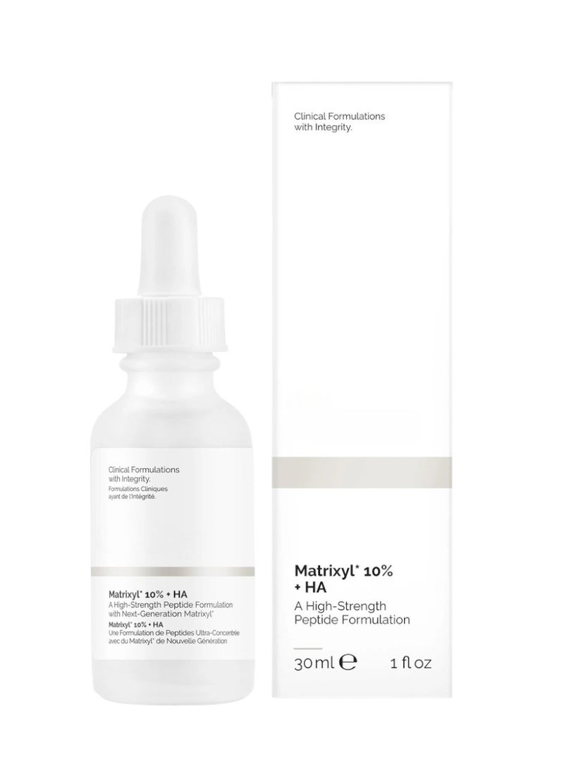 Matrixyl 10 Percent And Ha High Strength Peptide Formulation 30ml