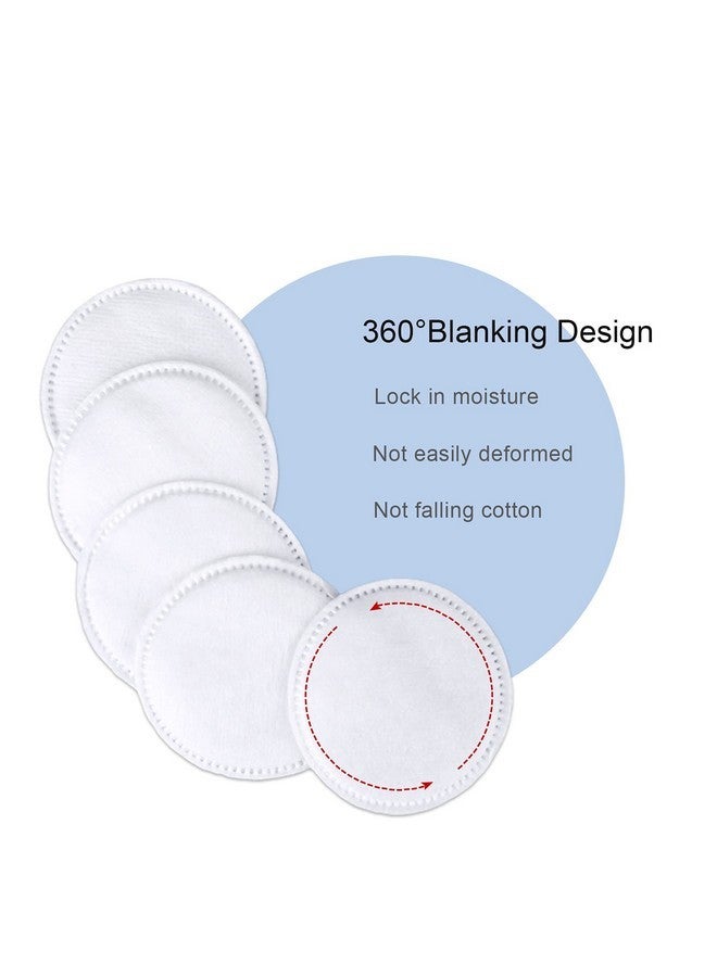 MSQ Cotton Rounds (300 Count), Makeup Remover Pads,100% Pure Cotton, Facial Cleansing Round Cotton Pads, Lint-Free - Image 3