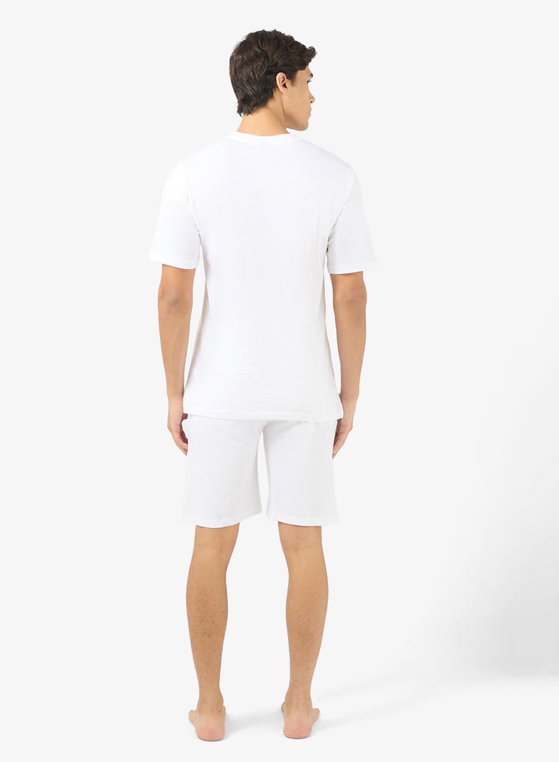 سفنتي فايف طقم بيجامة تي شيرت وشورت - Image 2