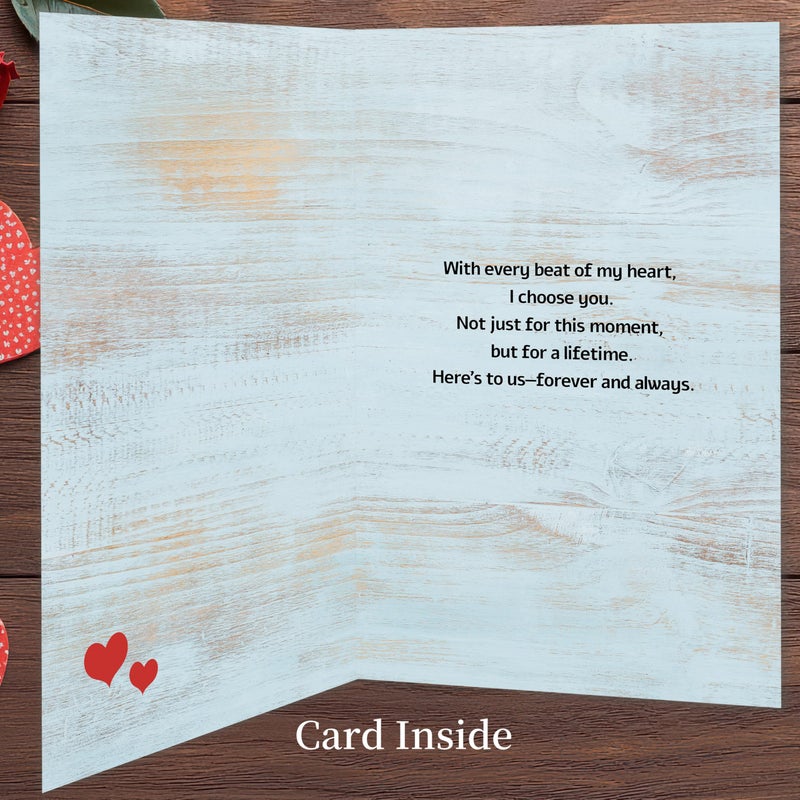 Smithtuy Valentines Day Card,Valentines Day Cards Gifts for Him Her,Valentines Day Card for Husband Wife Boyfriend Girlfriend Fiance Fiancee Men Women with Meaningful Love Message - Image 2