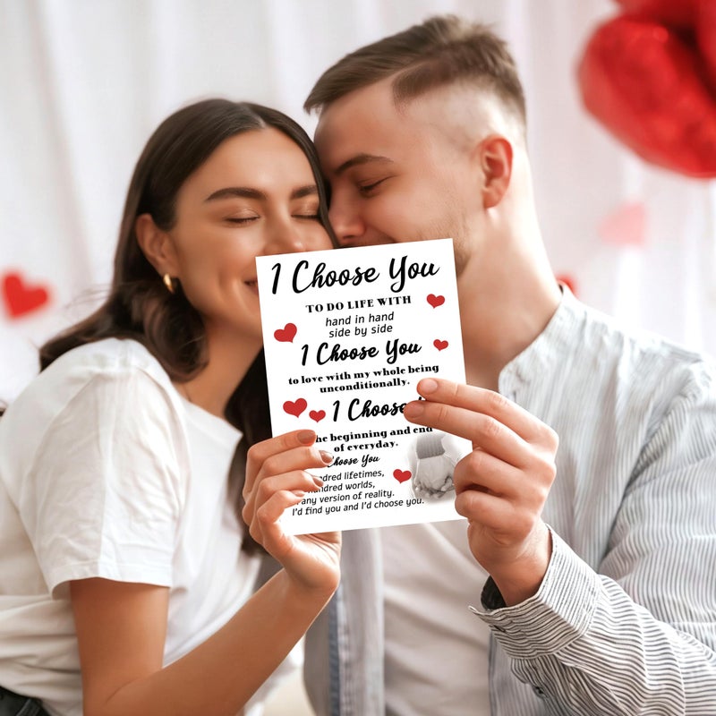 Smithtuy Valentines Day Card,Valentines Day Cards Gifts for Him Her,Valentines Day Card for Husband Wife Boyfriend Girlfriend Fiance Fiancee Men Women with Meaningful Love Message - Image 5