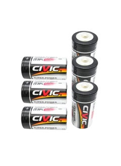 Civic 6 Pieces of Type D Batteries 