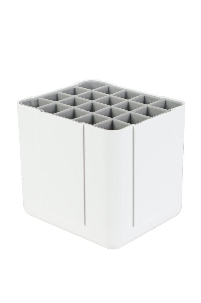 Deflecto Pen Holder 20 Pen Holes ABS Plastic/Silicon White - Image 2