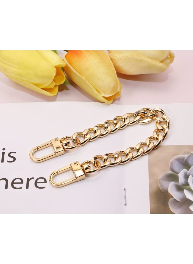 Bag Strap Extender 2Pcs 7.9 Inch Short Purse Chain Strap Replacement for Shoulder Cross Body Bag Handbag Crafts (20 cm, Gold)  - Image 5