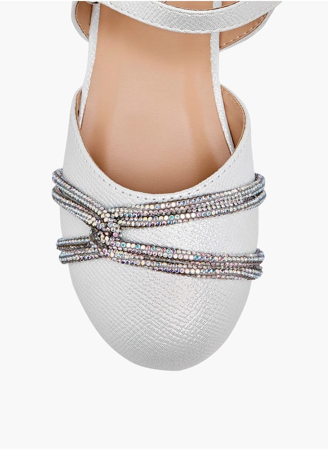 JUNIORS - Girls Embellished Shoes with Hook and Loop Closure - Image 1