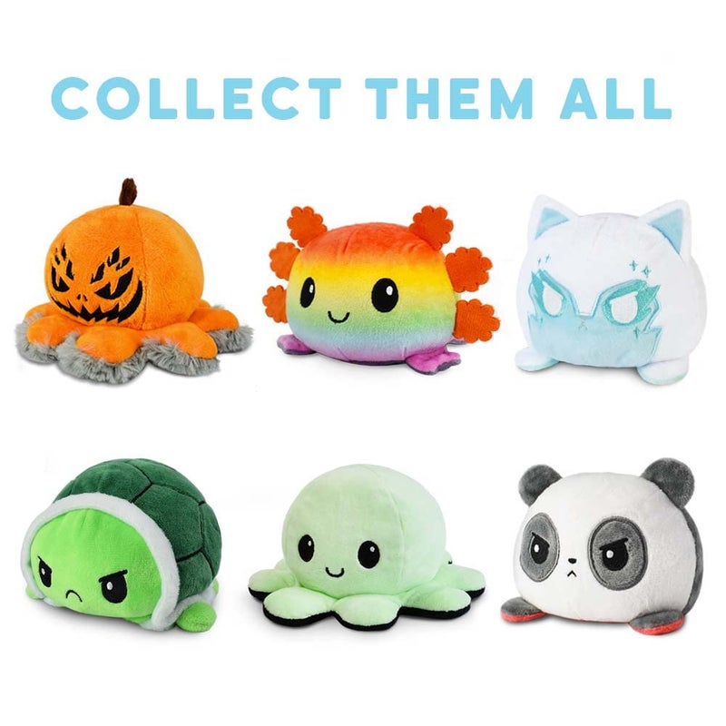 TeeTurtle - The Original Reversible Axolotl Plushie - Pink + Blue - Cute Sensory Fidget Stuffed Animals That Show Your Mood - Image 5