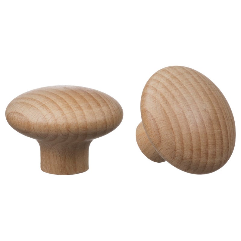 Baitique Wooden Cabinet Knob, Beech, 49 mm, Set of 2 - Image 1