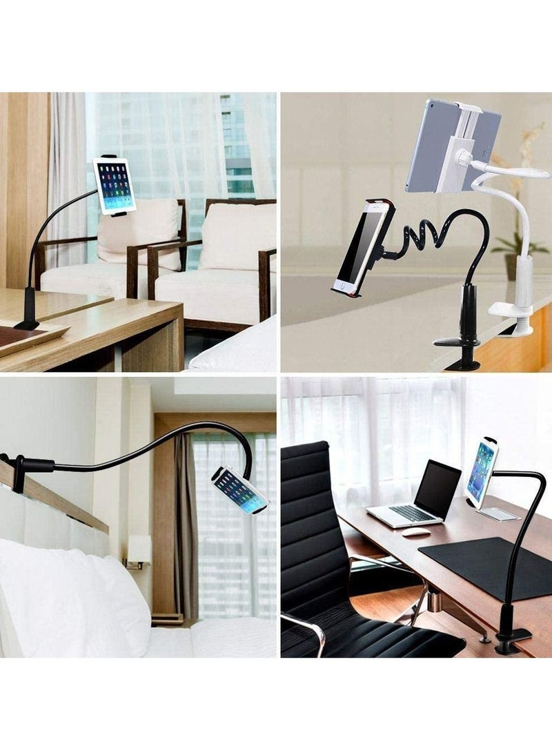 Tablet Cellphone Stand Holder,Gooseneck Lazy Bracket For 4-10.6 Inches Iphone Ipad Gps Samsung Lg Blackberry Devices,360 Degree Rotating,27.5" Flexible Arm - Black - Image 5