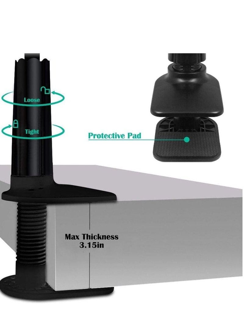 Tablet Cellphone Stand Holder,Gooseneck Lazy Bracket For 4-10.6 Inches Iphone Ipad Gps Samsung Lg Blackberry Devices,360 Degree Rotating,27.5" Flexible Arm - Black - Image 4