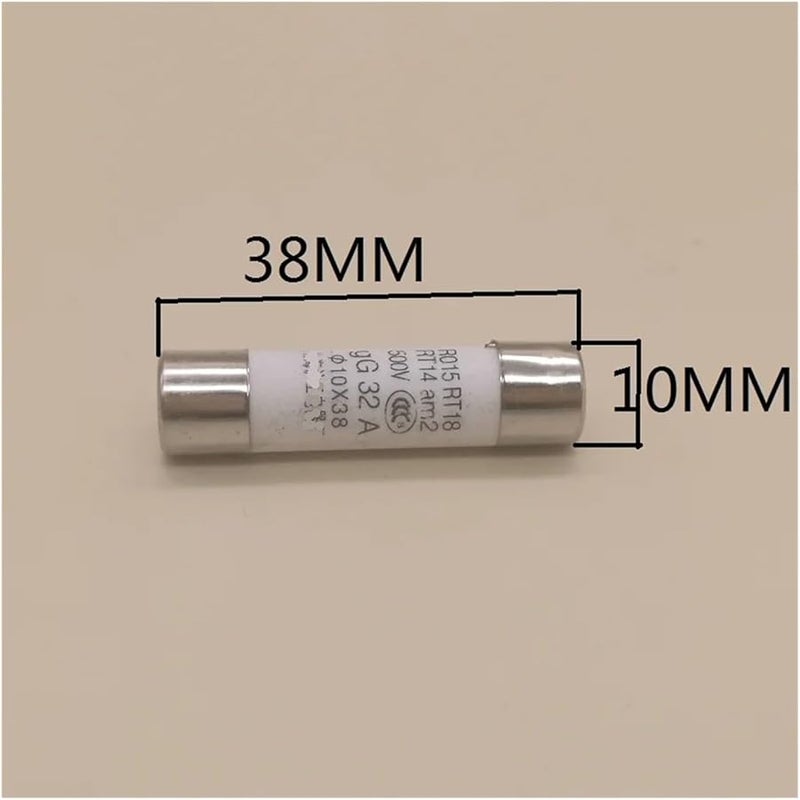 5Pcs RT18 32 Fuse 500V 2A Silver 10x38mm Ceramic Fuse Kit - Image 3