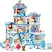 Seifar Doll House for Girls10 Rooms Blue House Toy with Doll Figures Puppies Lights Furnitures Accessories Kids Playhouse Gift for for 3 4 5 6 7 8 9 10 Year Old - Image 2