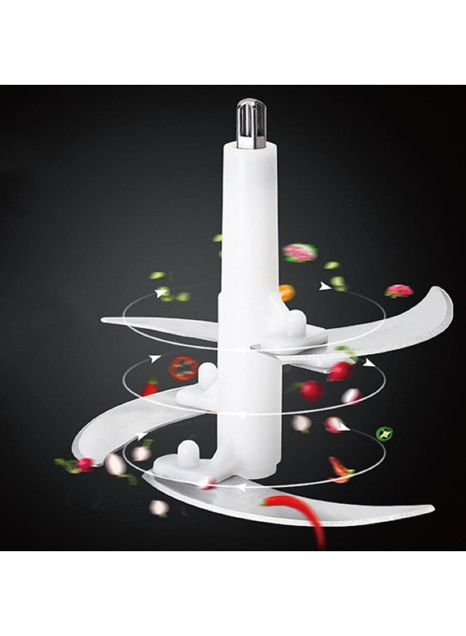 RAF 800W Food Processor – 3L Electric Chopper with 4 Spiral Blades & Stainless Steel Motor for Meat, Veggies & Fruits - Image 3