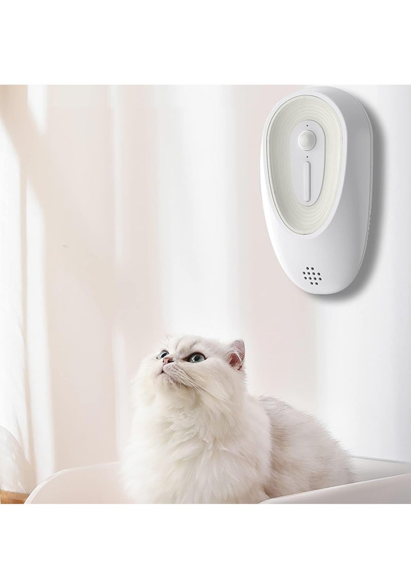 Cat Litter Deodorizer Auto On/Off Freshener Pet Litter Boxes Odor Remover Toilet Air Purifier Genie with Aromatherapy Compartment Smart Sensor System Rechargeable Smell Eliminator Machine - Image 5