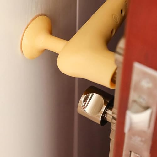 Rexez Safety Door Handle Protective Cover for Baby's Room Avoid Collision Silicone Door Knob Covers Wall Protector Baby Safety Equipment Anti Collision Cover Door Handle Cover (Multicolor) (Pack of 1) - Image 2