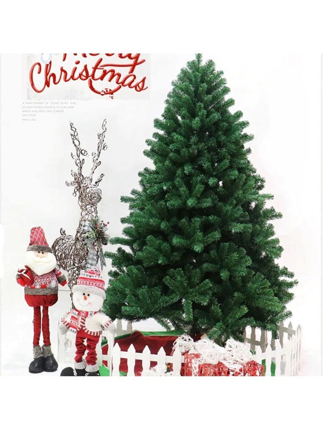 Beauenty Christmas Tree 8FT, Real Pine Needles Artificial Christmas Trees with 1600 Full Branches Tips,Xmas Tree for Home and Office Indoor & Outdoor Decoration,Easy Assembly Metal Stand - Image 2