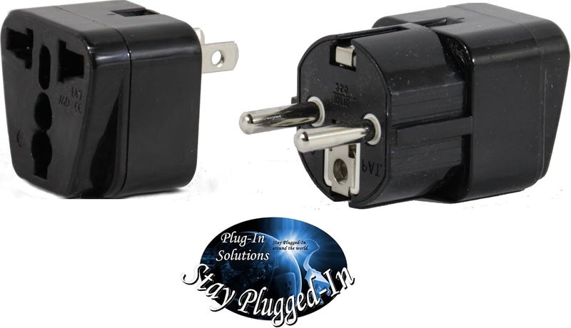 Plug-in-Solutions Peru Travel Adapter Plug for USA/Universal to South America Type A & E (C/F) AC Power Plugs Pack of 2 - Image 3