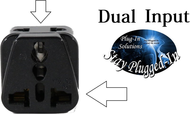 Plug-in-Solutions Peru Travel Adapter Plug for USA/Universal to South America Type A & E (C/F) AC Power Plugs Pack of 2 - Image 4
