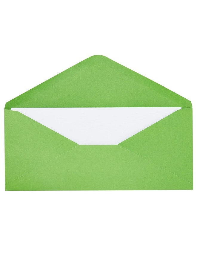 Sustainable Greetings 200 Pack Bulk 10 Green Envelopes With Gummed Seal Business Size For Invitations Mailing Letters Checks Greeting Cards (41/8 X 91/2 In) - Image 4
