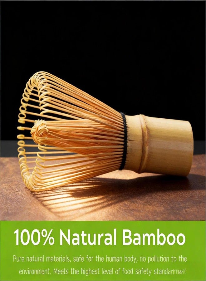 KAISHANE Matcha Whisk Set – 4 Piece Bamboo Whisk Kit with 100-Prong Chasen, Scoop, Tea Spoon & Ceramic Bowl – Traditional Japanese Style for Matcha Lovers (Blue) - Image 5