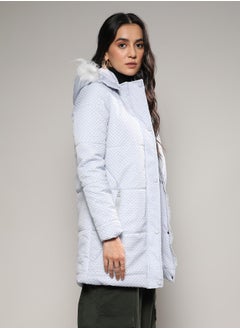 Women's Light Grey Micro Diamond Quilted Puffer Jacket - pzsku/Z5BEF07B4812B6D3550AEZ/45/_/1731753457/74690372-d6c8-41f3-9c9d-a11ceeb8f989