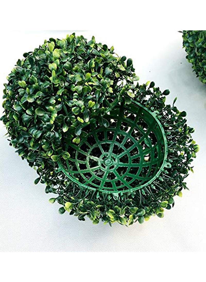 LINGWEI Artificial Topiary Ball Indoor Outdoor Fake Boxwood Plant Decorative Balls Green 45x45cm  - Image 4
