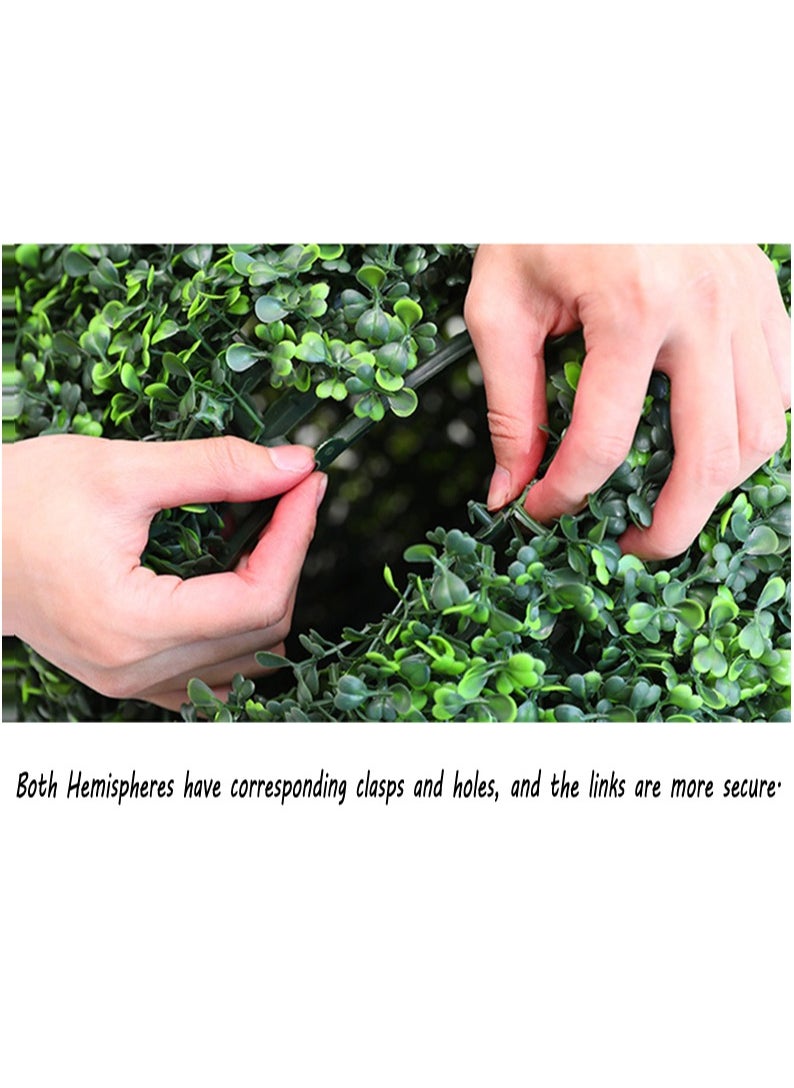 LINGWEI Artificial Topiary Ball Indoor Outdoor Fake Boxwood Plant Decorative Balls Green 45x45cm  - Image 5
