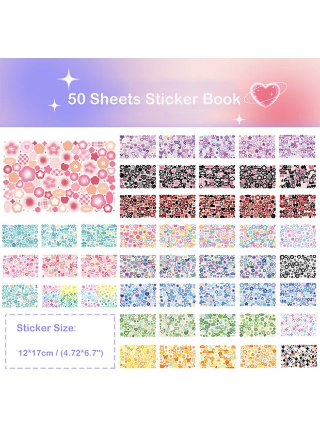 Starry Dots Series Coil Sticker Book - 50 Sheets, Cartoon Designs for Scrapbooking, DIY Crafts & Decorating - Self-Adhesive, Single-Use Paper Stickers for Journals, Phone Cases, Water Bottles, Laptops & More - Image 4