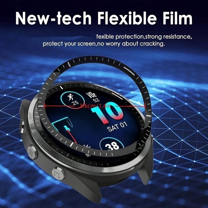Screen Protector For Forerunner 165 47mm 3D Full Coverage HD Soft Film Easy Install - Image 5