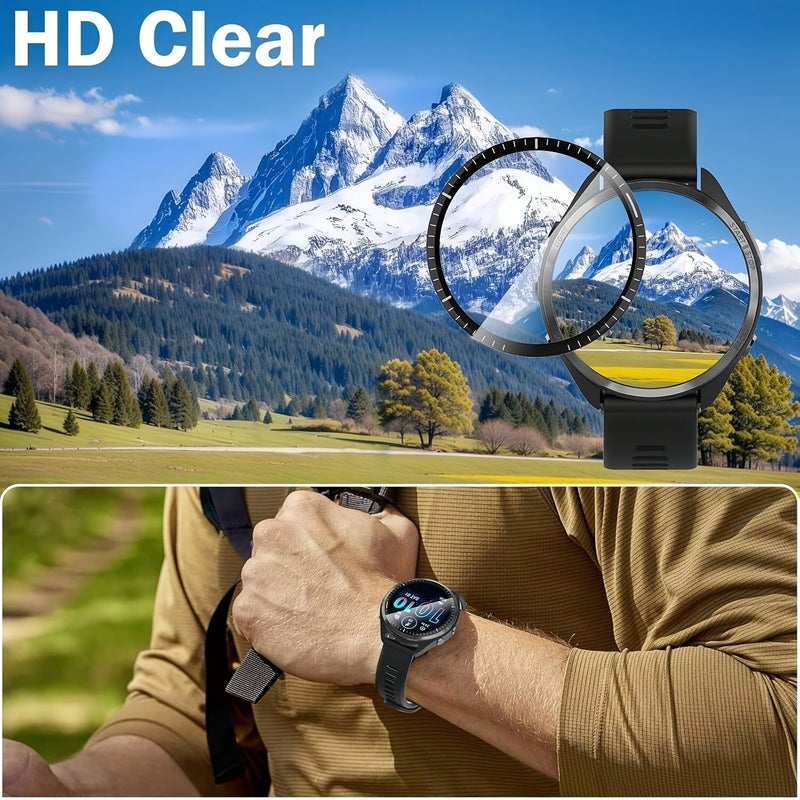 Screen Protector For Forerunner 165 47mm 3D Full Coverage HD Soft Film Easy Install - Image 4